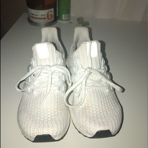 White adidas ultra boosts
